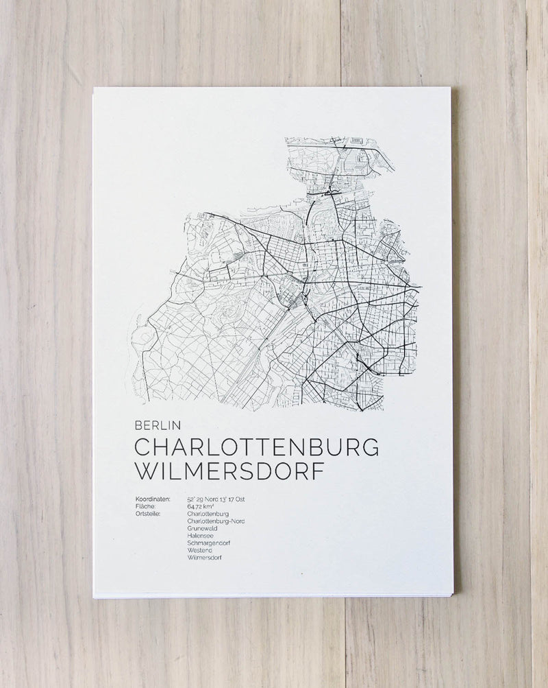 Berlin Charlottenburg Wilmersdorf Stadtkarte