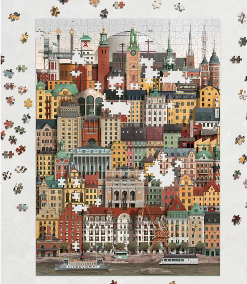 Stockholm Martin Schwartz Puzzle - 1000 Teile