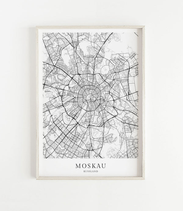 Moskau Stadtkarte