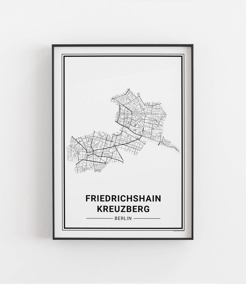 Berlin Friedrichshain Kreuzberg No. 2 Stadtkarte
