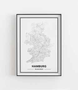 Hamburg Wandsbek No. 2 Stadtkarte
