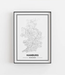Hamburg Wandsbek No. 2 Stadtkarte