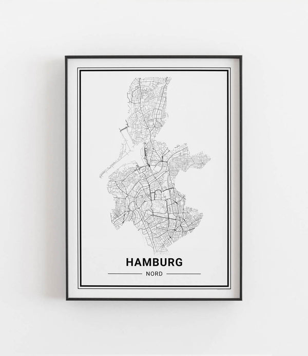 Hamburg Nord No.2 Stadtkarte