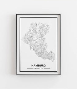 Hamburg Eimsbüttel No. 2 Stadtkarte
