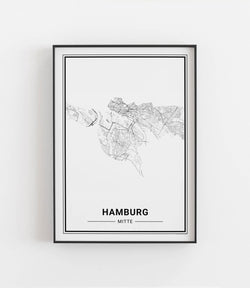 Hamburg Mitte No. 2 Stadtkarte