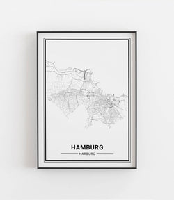 Hamburg Harburg No.2 Stadtkarte