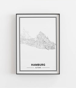 Hamburg Altona No.2 Stadtkarte