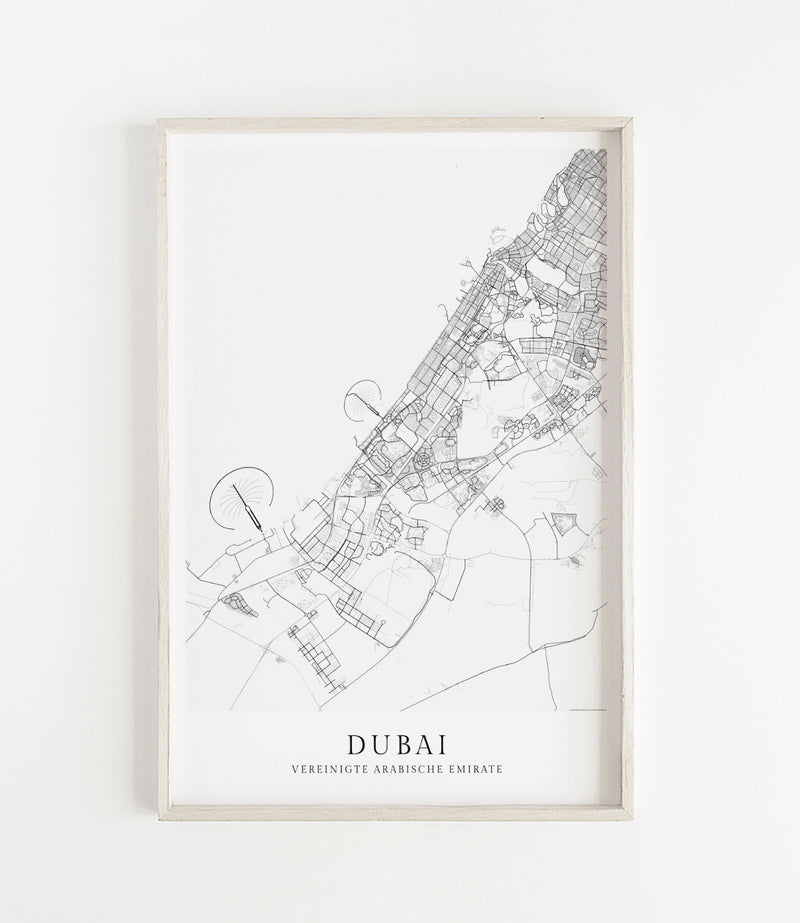 Dubai Stadtkarte