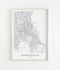 KOPENHAGEN Stadtkarte