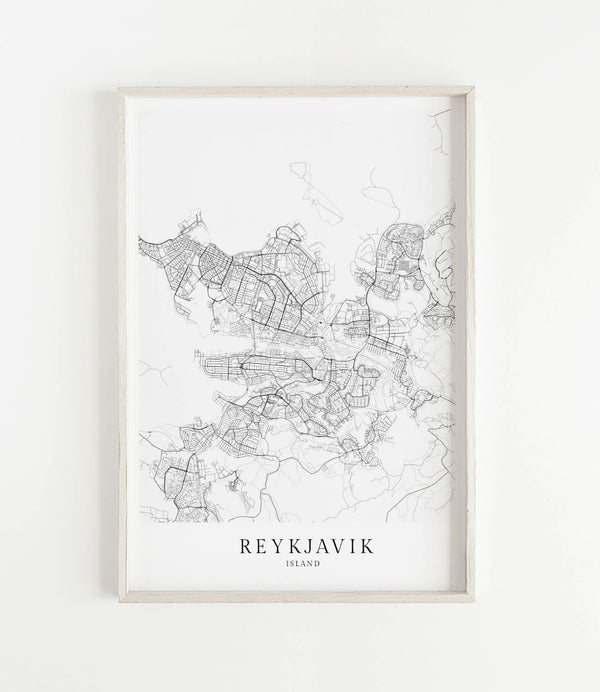 REYKJAVÍK Stadtkarte