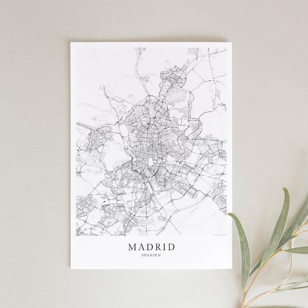 MADRID Stadtkarte