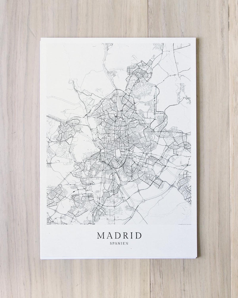 MADRID Stadtkarte