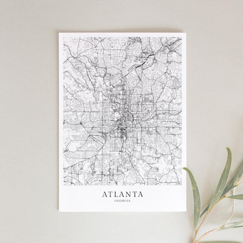 Atlanta Stadtkarte