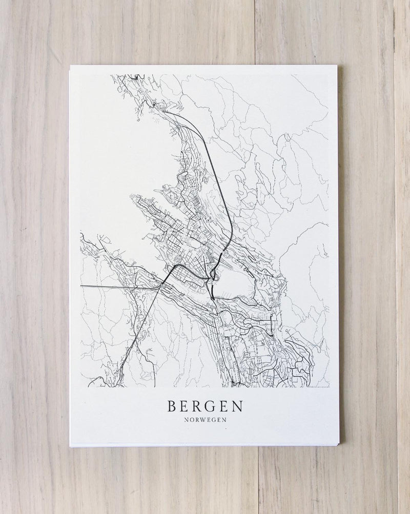 Bergen Stadtkarte