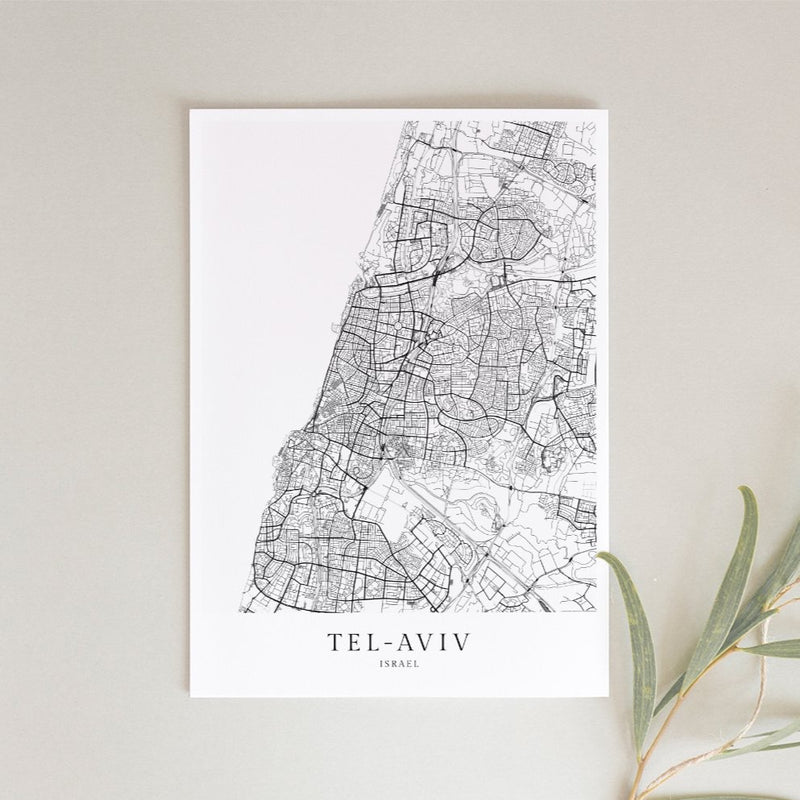 Tel-Aviv Stadtkarte