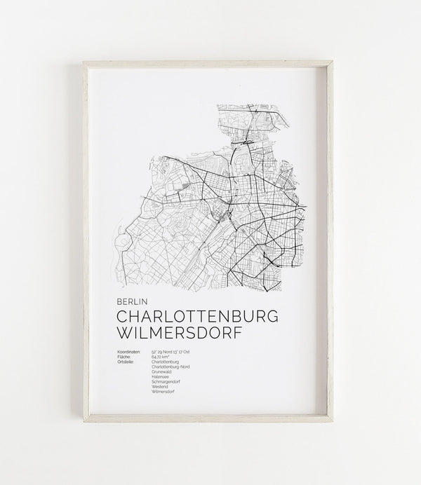 Berlin Charlottenburg Wilmersdorf Stadtkarte