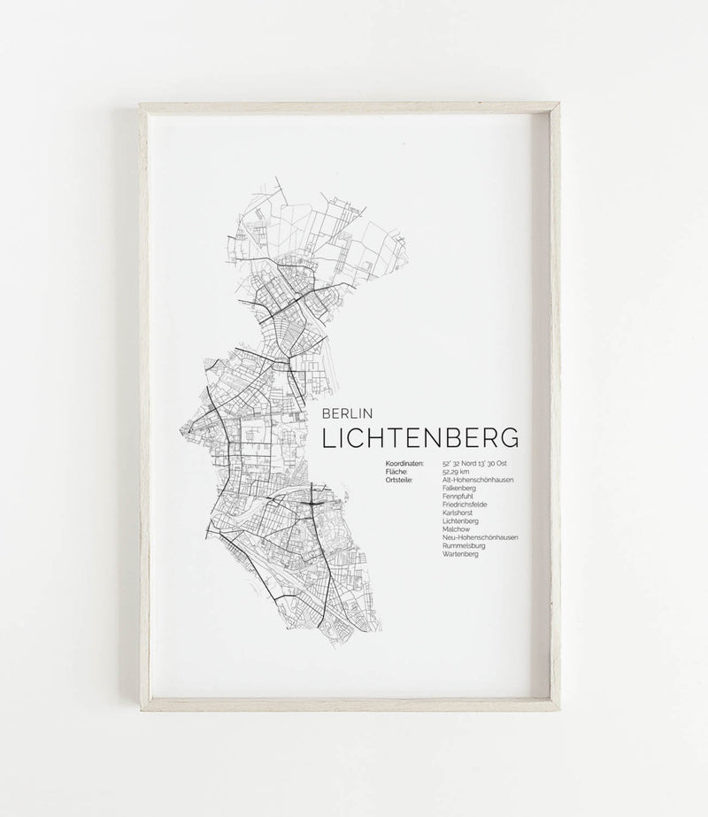 Berlin Lichtenberg Stadtkarte