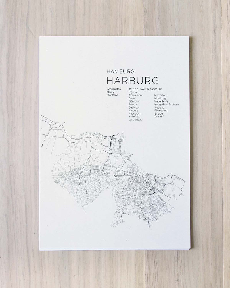 Hamburg Harburg Stadtkarte