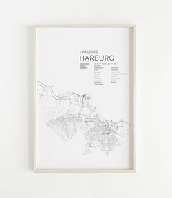 Hamburg Harburg Stadtkarte