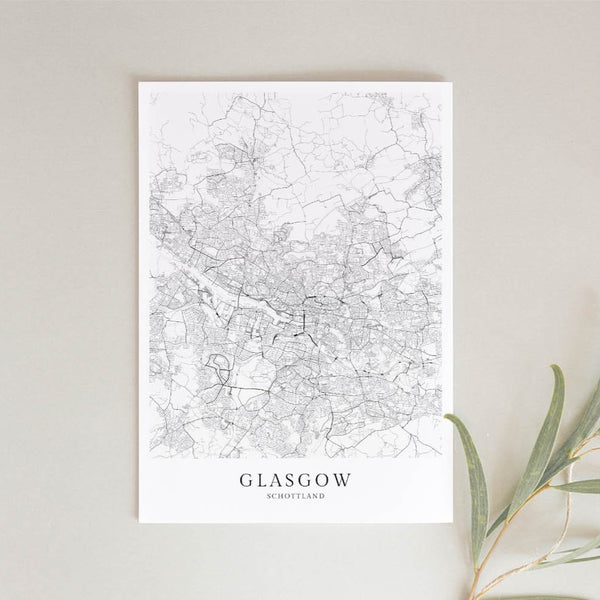 Glasgow Stadtkarte