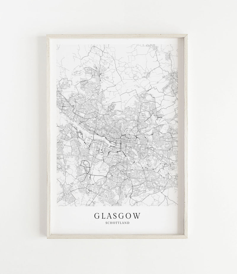 Glasgow Stadtkarte