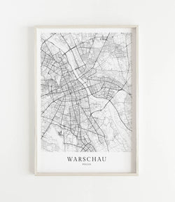Warschau Stadtkarte