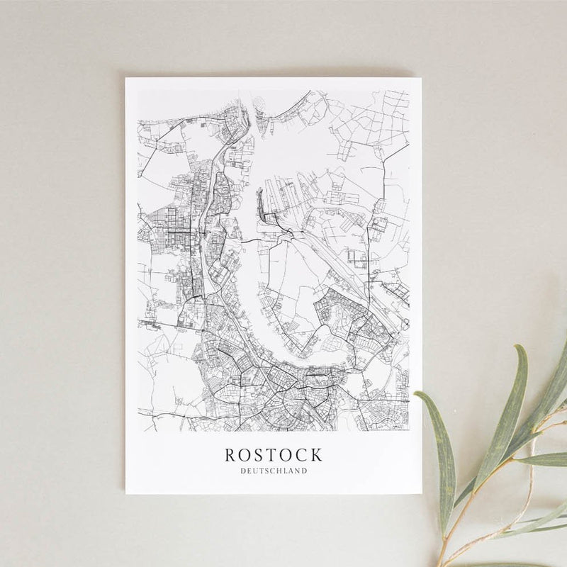 Rostock Stadtkarte