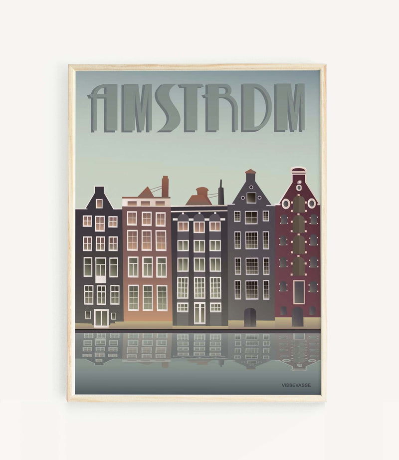 Amsterdam - Häuser am Kanal