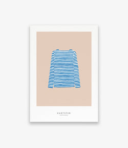 Kartotek Grußkarte A5 Sweater blue