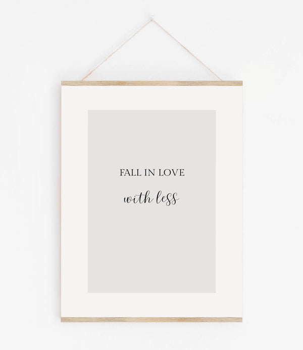 Fall in love with less Typo